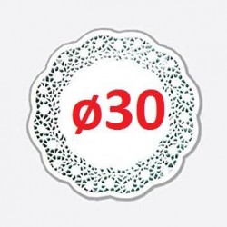 PIZZO PORCELLANATO TONDO ø30 10pz