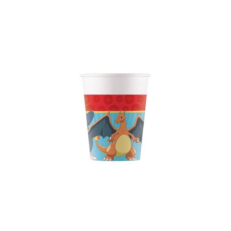 BICCHIERE CARTA 200ml POKEMON 8pz