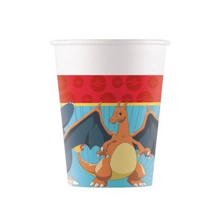 BICCHIERE CARTA 200ml POKEMON 8pz