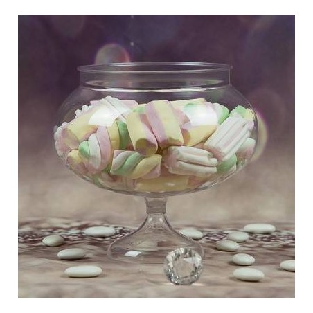 ALZATINA COPPA TRASPARENTE 15cm C/PIEDE