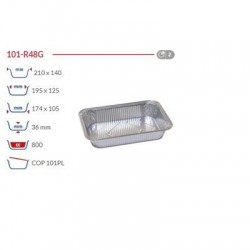 TEGLIA ALLUMINIO 2prz 101-R48G (R101G) 100pz CUKI