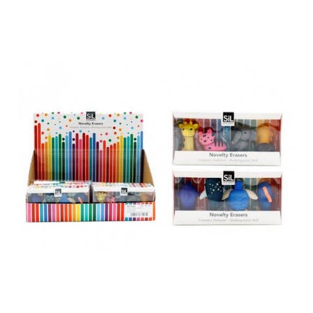 GOMME DA CANCELLARE A FORMA DI ANIMALETTO 4pz