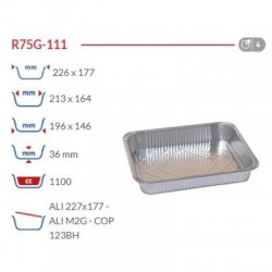 TEGLIA ALLUMINIO 4 prz 111 R75G 100pz CUKI