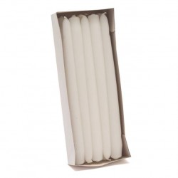 CANDELA STELO BIANCA H24cm ø2,2mm 10pz