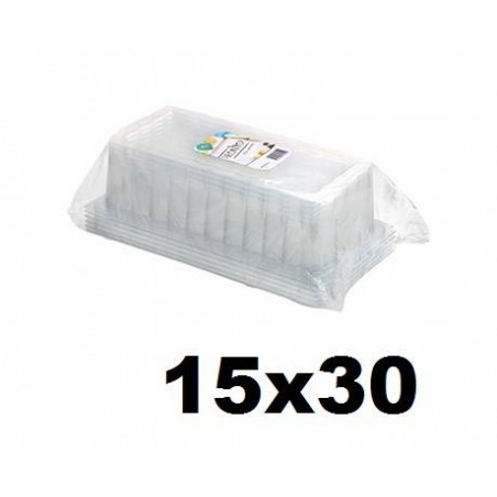 COPERCHIO MEDORO RETTANGOLARE 15x30x9,5cm PET