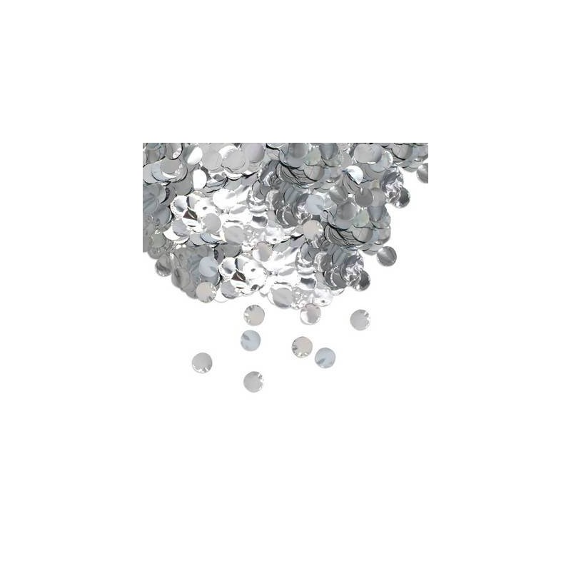 CORIANDOLI IN FOIL ø2cm 50gr ARGENTO METAL