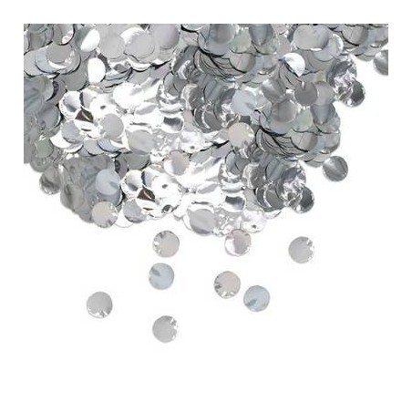 CORIANDOLI IN FOIL ø2cm 50gr ARGENTO METAL