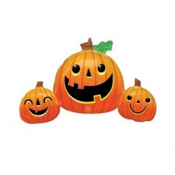 PALLONE MYLAR TRIO ZUCCHE SORRIDENTI SUPER SHAPE 35