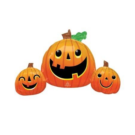 PALLONE MYLAR TRIO ZUCCHE SORRIDENTI SUPER SHAPE 35