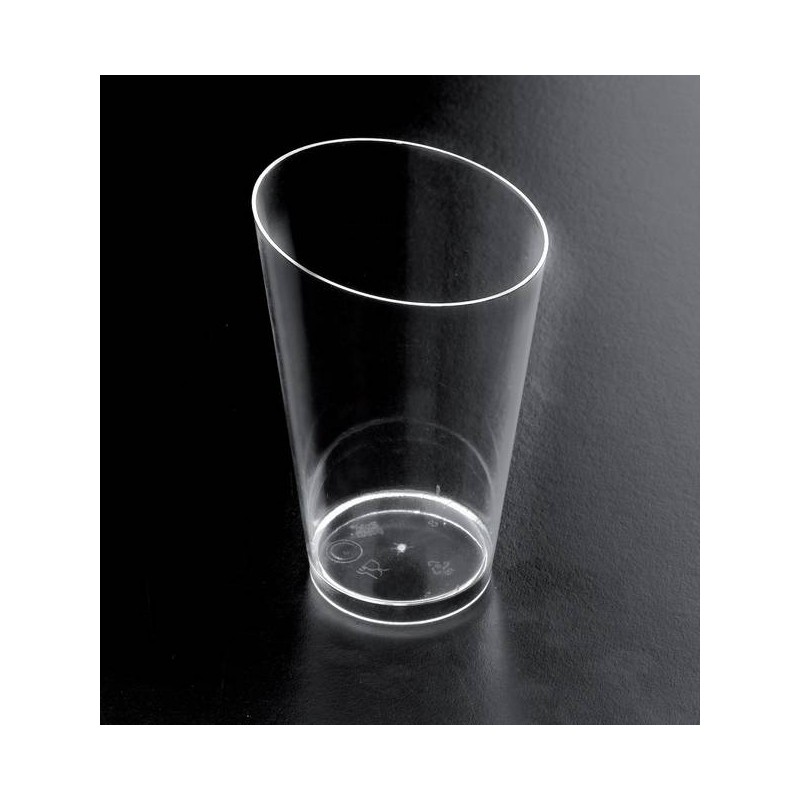 BICCHIERINO CONICO ALTO 75cc 25pz TRASPARENTE