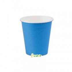 BICCHIERI 200cc ECOLOR BIODEGRADABILI TURCHESE 25pz