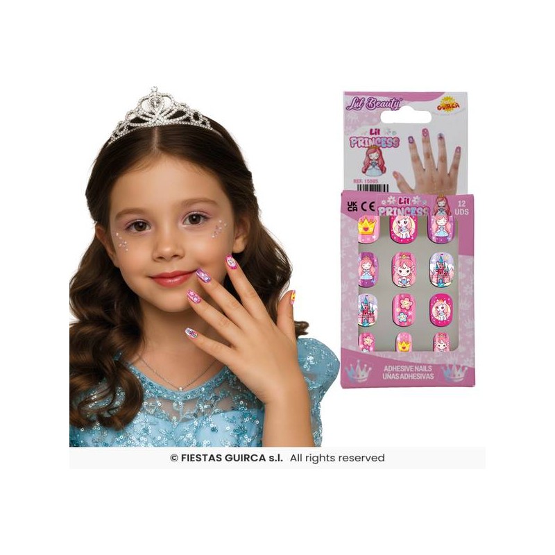 UNGHIE LIL PRINCESS BIMBA 12pz
