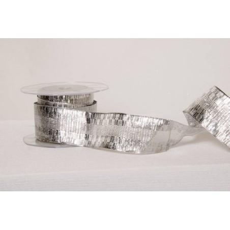 NASTRO LAMINATO mm40x20mt COL.101 ARGENTO