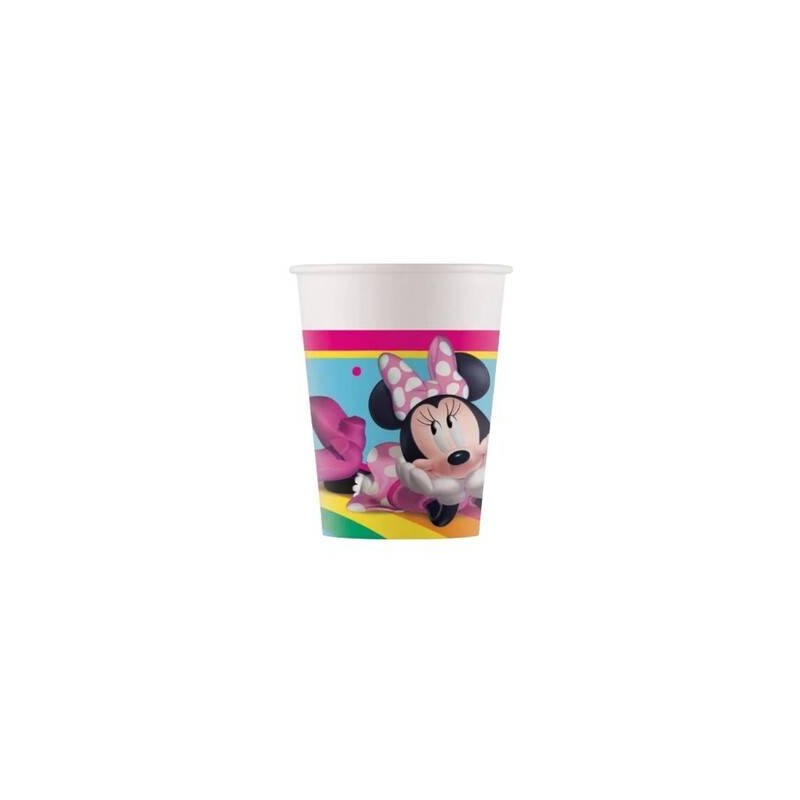 BICCHIERI CARTA 200ml MINNIE ARCOBALENO 8pz