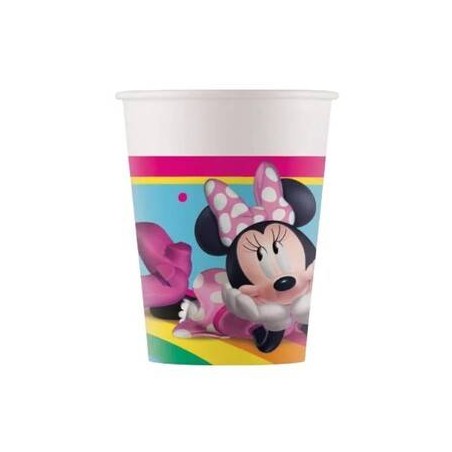 BICCHIERI CARTA 200ml MINNIE ARCOBALENO 8pz
