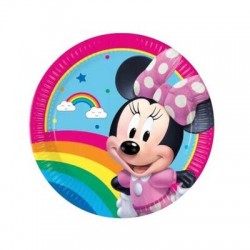 PIATTI DESSERT 20cm MINNIE ARCOBALENO 8pz