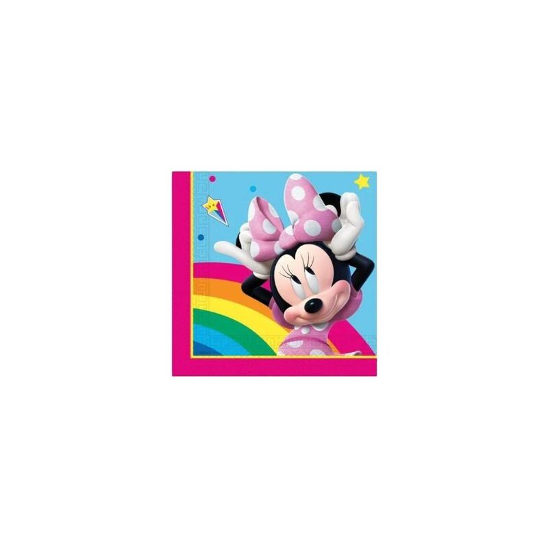 TOVAGLIOLI 33x33cm MINNIE ARCOLBALENO 20pz