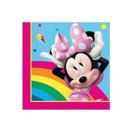 TOVAGLIOLI 33x33cm MINNIE ARCOLBALENO 20pz