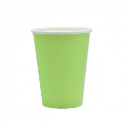 BICCHIERI 200cc ECOLOR BIODEGRADABILI VERDE MELA 25pz