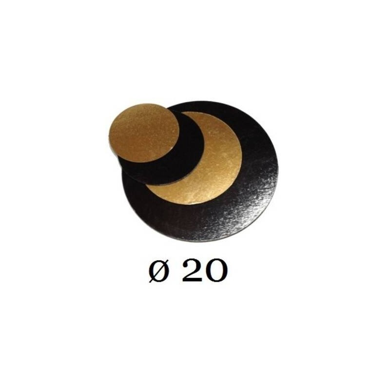 DISCHI CARTONE ORO/NERO LISCI 2400gr/mq ø20 10kg