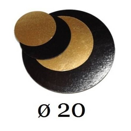 DISCHI CARTONE ORO/NERO LISCI 2400gr/mq ø20 10kg