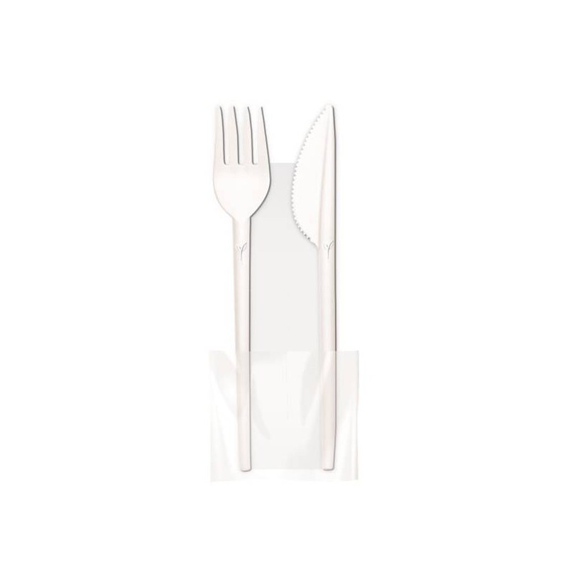 BIS POSATE FO+CO+TOV 25x25 1V. CPLA LINè COMPOSTABILI 100pz BYò