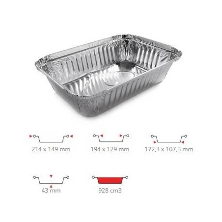 TEGLIA ALLUMINIO PRED. COP. 2/3 PRZ R1L 100PZ CONTITAL