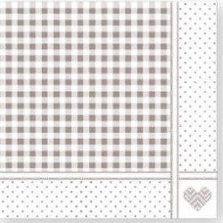 TOVAGLIOLI 38x38 STAR 40pz DECOR SHABBY TORTORA