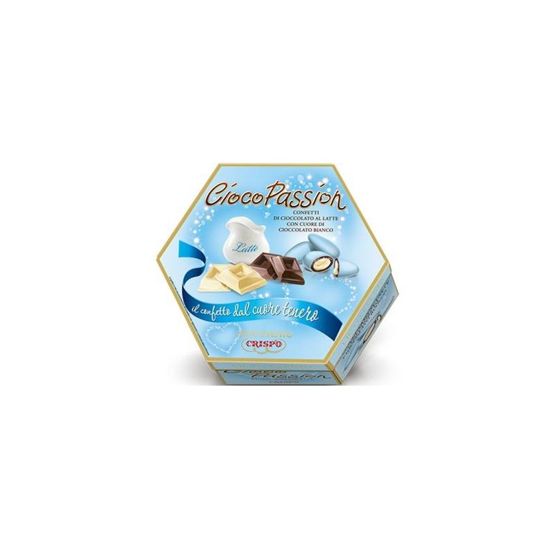 CONFETTI CIOCO PASSION LIETO EVENTO IMB. SING. CELESTE 500gr GUSTI ASSORTITI