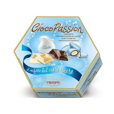 CONFETTI CIOCO PASSION LIETO EVENTO IMB. SING. CELESTE 500gr GUSTI ASSORTITI