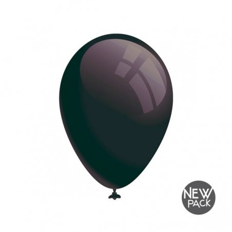 PALLONCINI IN LATTICE 28cm NERI 16pz