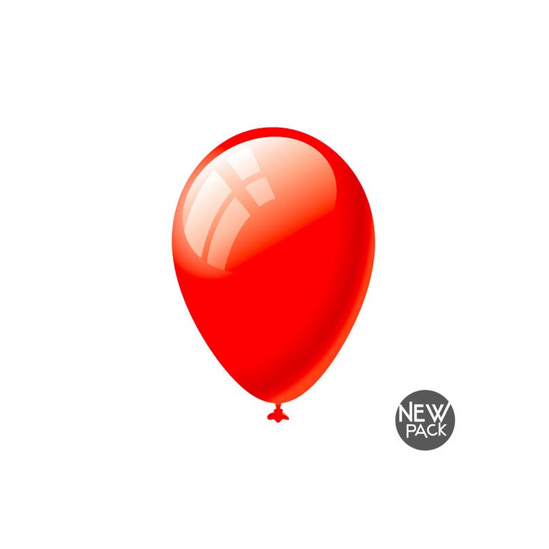 PALLONCINI IN LATTICE 28cm ROSSI 16pz