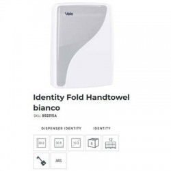 DISPENSER ASCIUGAMANI Z/V/C/  IDENTITY BIANCO ART.892315A VELO