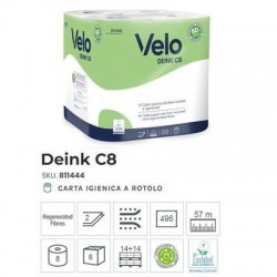 IGIENICA DEINK C8 2VELI 196str 8 MAXI ROTOLI VELO