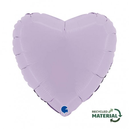 PALLONE MYLAR 18 46cm CUORE MAT LILLA