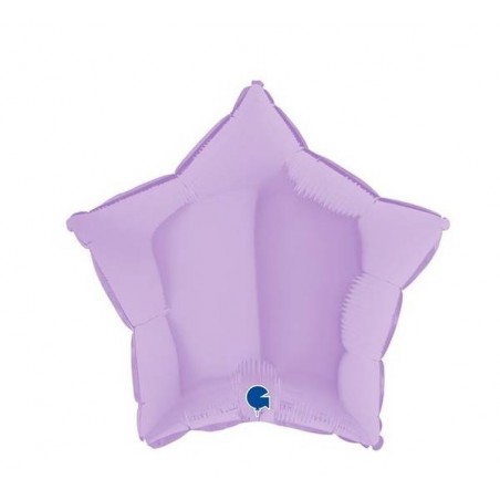 PALLONE MYLAR STELLA 18 45cm MAT LILLA