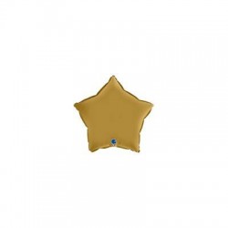 PALLONE MYLAR STELLA 18 45cm SATIN ORO