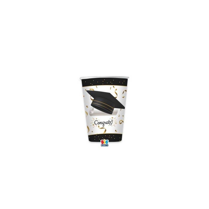 BICCHIERI CARTONCINO 250cc GRADUATION 6pz