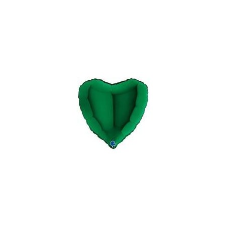 PALLONE MYLAR CUORE 18 45cm VERDE BOSCO