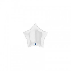 PALLONE MYLAR STELLA 18 45cm BIANCA