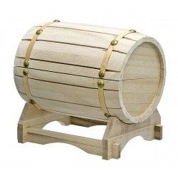BOTTE GRANDE CON PIEDISTALLO 12x6cm NATURALE
