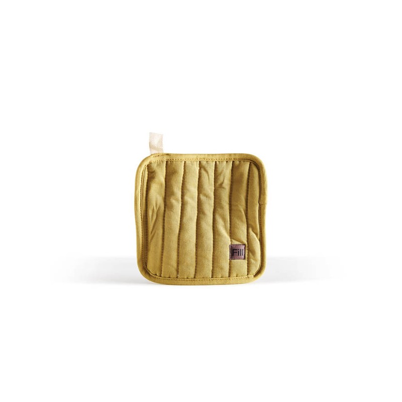 PRESINA IN COTONE ANTIBES 18x18cm SENAPE