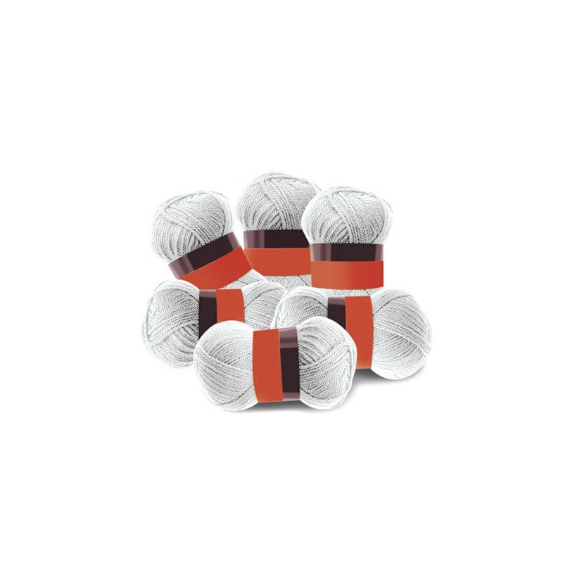 LANA 100% ACRILICO GOMITOLO BIANCO