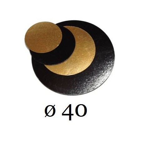 DISCHI CARTONE ORO/NERO LISCI 2400gr/mq ø40 10kg