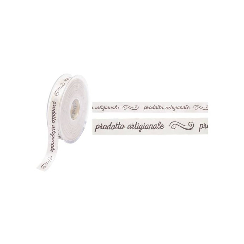 NASTRO DOPPIO RASO PRODOTTO ARTIGIANALE cm.1,5x25mt CREMA