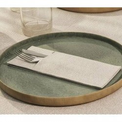 TOVAGLIOLI 40x30cm QUICK POCKET AIRLAID FABRIC CAPPUCCINO 50pz FATO
