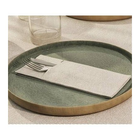 TOVAGLIOLI 40x30cm QUICK POCKET AIRLAID FABRIC CAPPUCCINO 50pz FATO