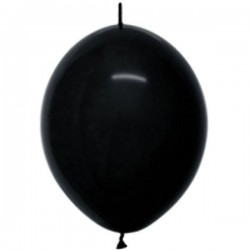 PALLONCINI LATTICE LINK 12 30cm 25pz NERO SEMPRETEX
