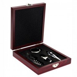KIT VINO C/CASSETTA LEGNO
