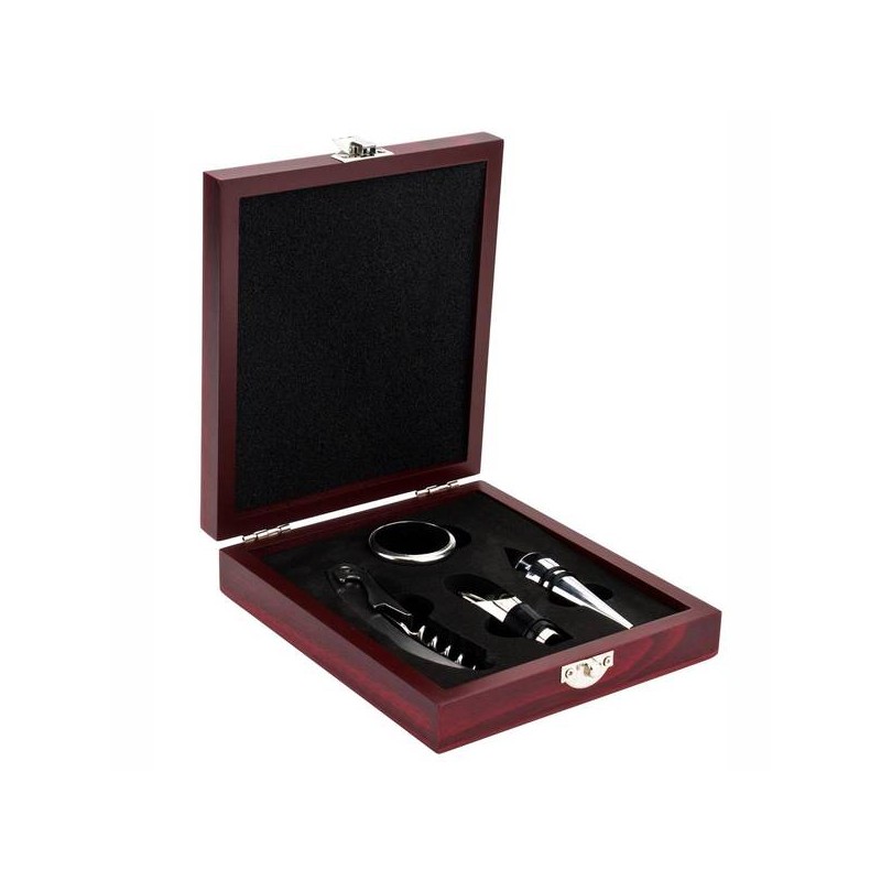 KIT VINO C/CASSETTA LEGNO